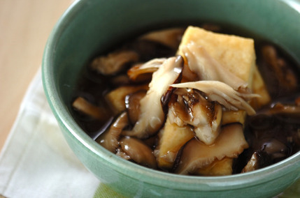 キノコあんの揚げ出し豆腐