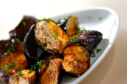 レンジナスのバルサミコ酢和え