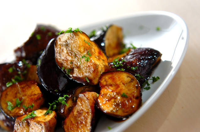 レンジナスのバルサミコ酢和え