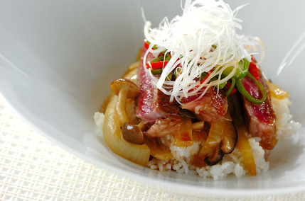 牛ロース肉のソテー・マルサラ酒風味ソース