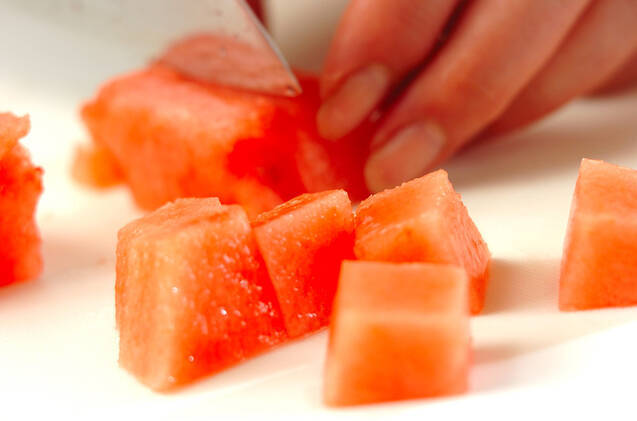 トロピカルフルーツ豚しゃぶサラダの作り方の手順1