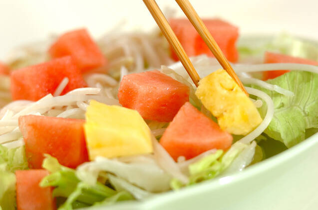 トロピカルフルーツ豚しゃぶサラダの作り方の手順3