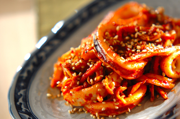 イカキムチ炒め