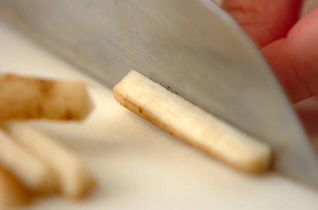 ゴボウのさっぱり煮の作り方の手順1