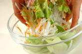 レタスの和風サラダの下準備3