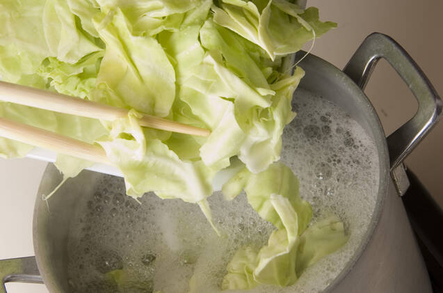 アジのマスタードパスタの作り方の手順2