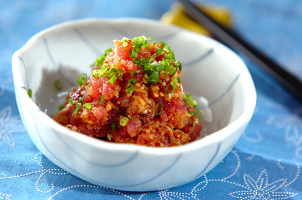 カツオの香味みそ和え