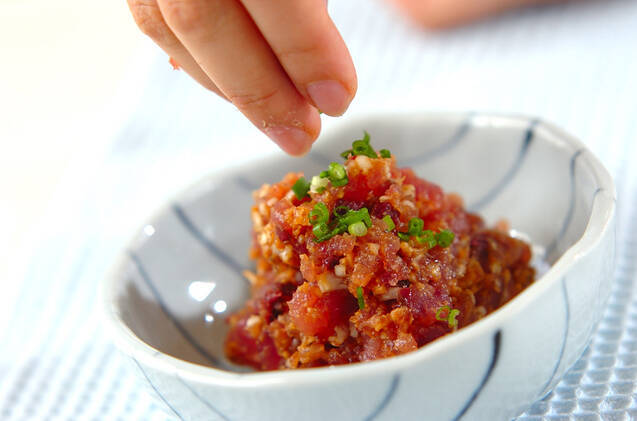 カツオの香味みそ和えの作り方の手順3