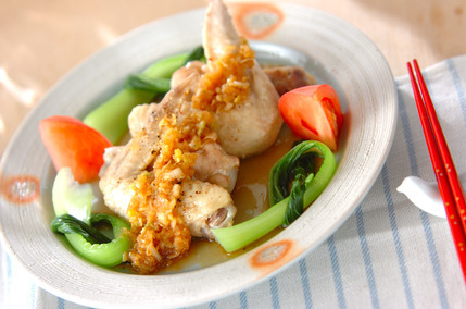 手羽のレンジ蒸し