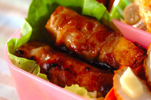 厚揚げの肉巻き