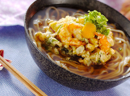 秋のかき揚げ京風ヌードル