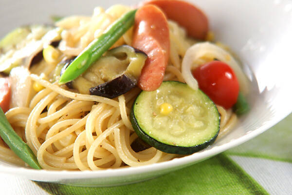 夏野菜パスタ