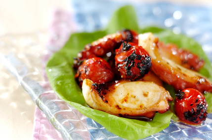 炙りタコとトマトのマリネ