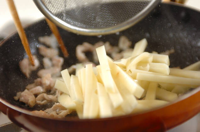 ジャガイモの山椒炒めの作り方の手順2