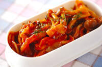 野菜ソースハンバーグ