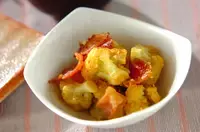 カリフラワーのカレー蒸し煮