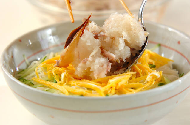 干物入りおろし素麺の作り方の手順5