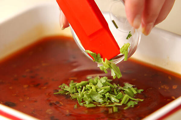 中華風揚げナスマリネの作り方の手順3