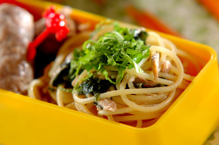 ツナとしその和風パスタ