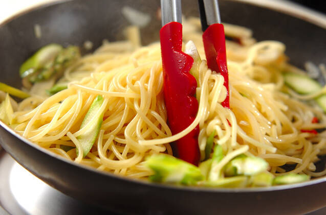 タケノコのペペロンチーノの作り方の手順6