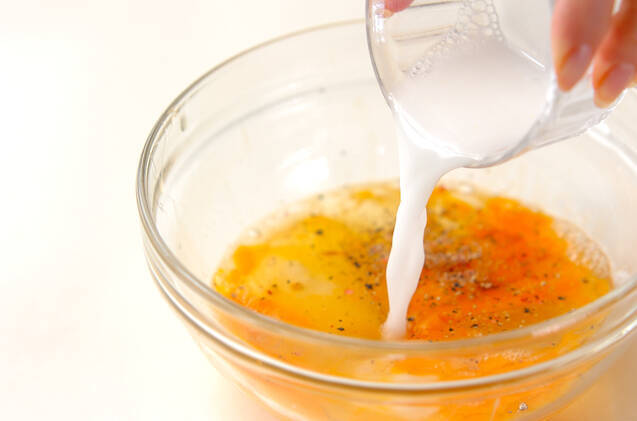 春野菜の卵とじ丼の作り方の手順3