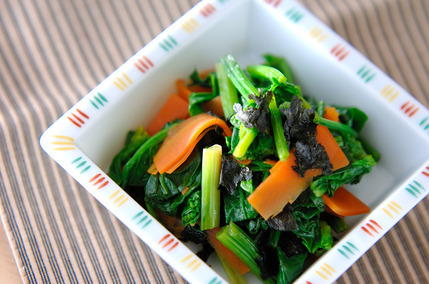 ほうれん草ののり和え