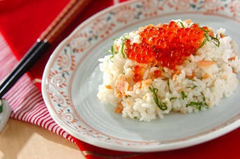 鮭とイクラの親子寿司