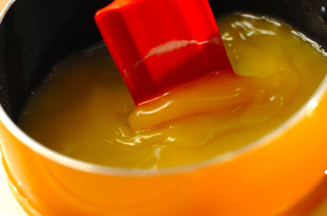 簡単！オレンジジュースでプルプルゼリーの作り方の手順3