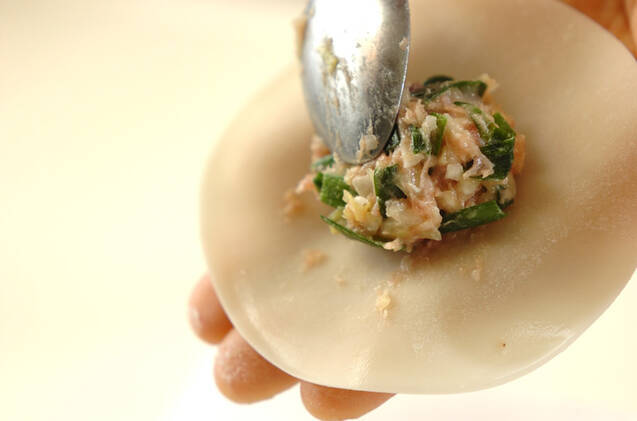 プリプリエビ入り餃子の作り方の手順7