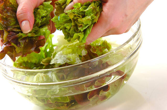 グリーンサラダの作り方の手順1
