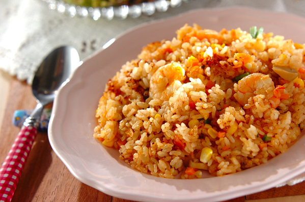 海老ピラフのレシピ