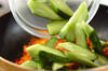 キュウリのキムチ炒めの作り方の手順3