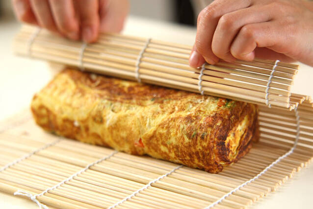 具だくさんの卵焼きの作り方の手順7