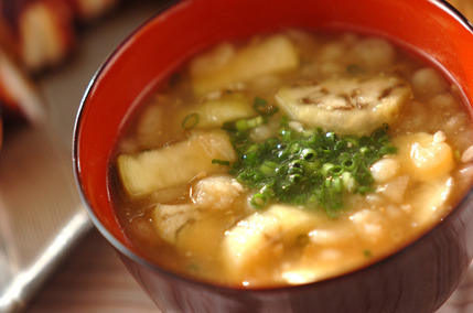 秋ナスのみそ汁