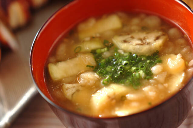 秋ナスのみそ汁