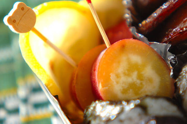 サツマイモのレモン煮