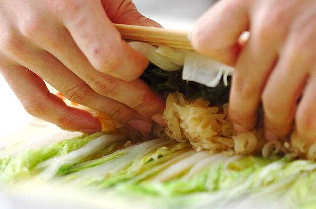 白菜のロール酢の物の作り方の手順8