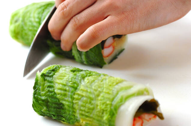 白菜のロール酢の物の作り方の手順9