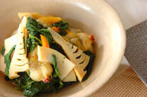 タケノコのカラシ和え