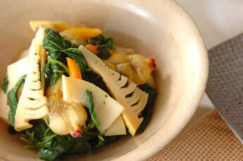 タケノコのカラシ和え