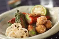 万願寺の射込み揚げ