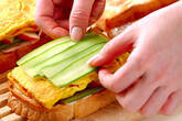 キムチのサンドイッチの作り方9