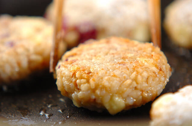 むくみ防止・サツマイモ焼き玄米もちの作り方の手順6