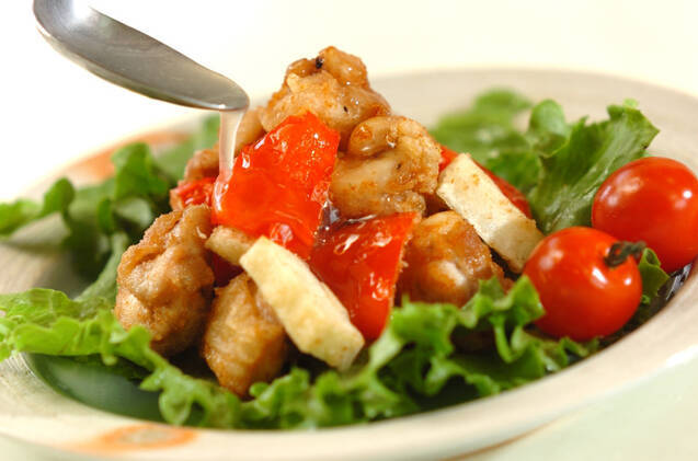 揚げ鶏肉のレモンソースの作り方の手順12