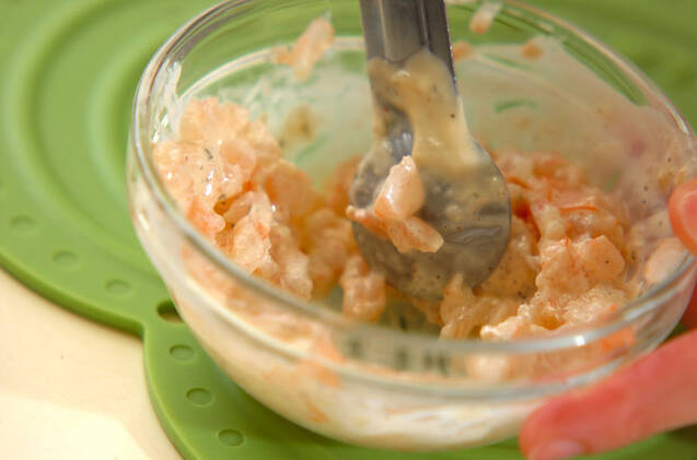 マッシュルームのタルタルグリルの作り方の手順1