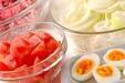 角切りトマトとデミグラスソースのハヤシライスの作り方の手順3