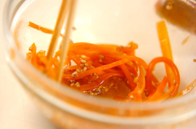 ニンジンナムルの作り方の手順2