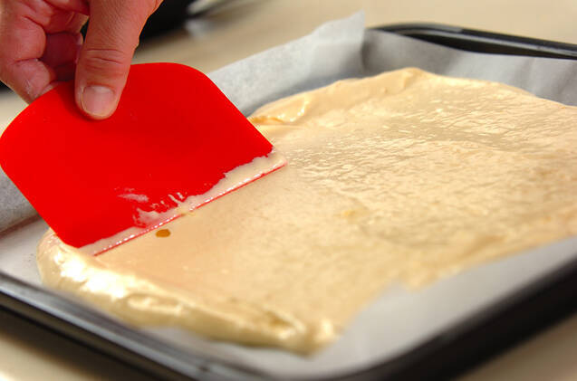 ホワイトムースとビスキュイロール・ノエルの作り方の手順9