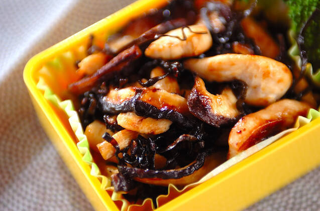 シイタケの昆布炒め