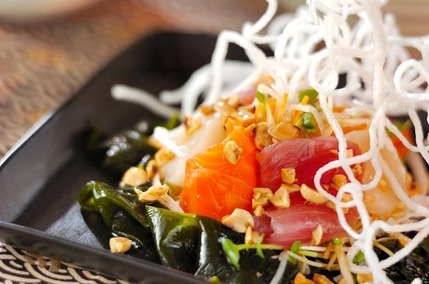 パリパリ春雨の刺身サラダ